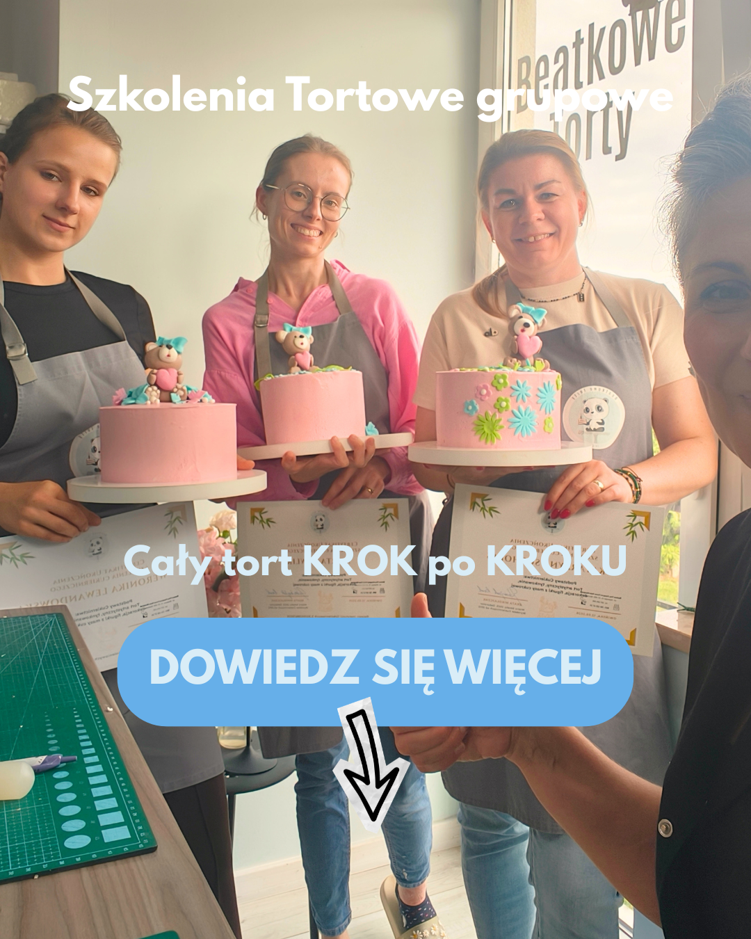 SZKOLENIE GRUPOWE Tort Artystyczny z Misiem - obrazek 10
